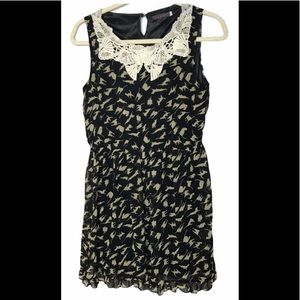 Tenki cat dress sheer layered sleeveless dress s/m